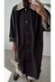 Plaid Lining Trench Coat - Brown - 3