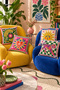 Colorful Double-Sided Digitally Printed Set of 4 Duvet Covers - 43X43 cm - 2