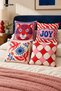 Colorful Double-Sided Digitally Printed Set of 4 Duvet Covers - 43X43 cm - 3