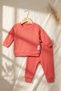 Baby and Child Pomegranate Flower Cotton Ribbed Set - Soft Textured Set of Two with Shoulder Snaps - 3