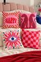 Colorful Double-Sided Digitally Printed Set of 4 Duvet Covers - 43X43 cm - 3