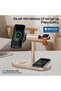 Synergy-Ultra 7-in-1 Qi2.2 25W Magnetic Wireless Charging Station with Strong Magnetic Hold TEC Cooling Fan, Apple Watch Charger, Dual Device Charging and LED Ambient Light Synergy-Ultra.Gold - 5