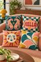 Colorful Double-Sided Digitally Printed Set of 4 Duvet Covers - 43X43 cm