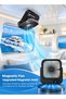 Portable Magnetic Fan, 5000mAh Rechargeable Mini Desk Fan, 5 Speeds, Multi-Angle, Black - 3