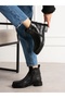 Jormes Black Genuine Leather Double Zipper Orthopedic Women's Boots - 2