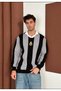 Double-Breasted Collared Sweatshirt Oversized Unisex - 2