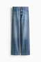 Wide High Waist Jeans - 2