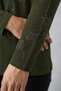 Winter Clover Patterned Stoned Slit Lycra Women's Mother Combed Cotton Blouse - 3