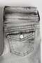 Bootcut Leg Low Jeans - 3