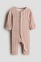 Cotton pointelle romper suit