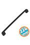 (10 Pieces) Metal Handle 224 Mm-22.4 cm Furniture Drawer Cabinet Cupboard Kitchen Door Handles Handle Handle Black - 2