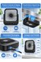 Portable Magnetic Fan, 5000mAh Rechargeable Mini Desk Fan, 5 Speeds, Multi-Angle, Black - 6