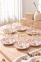 Verna Pink 12 Piece Tea Set for 6 People, Tea Set - 3