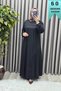Women's Clothing Plus Size Elastic Sleeves, Embellished Robe, Crystal Dress