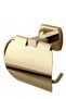 Stainless Brass Milano Lid Covered Gold Color Toilet Paper Holder - 3
