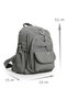 Small Size 32 cm Lightweight Waterproof Parachute Fabric Multi-Compartment Daily Women's Backpack 8317A - 2