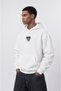 Men's Sabr Patch Detailed Oversize Hoodie Ecru - 3