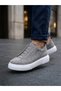 Ba0581 Men's Sneaker Daily Casual Sports Shoes Gray Suede White Sole - 7