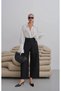 Double Button Detailed Trousers Black - 2