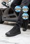 Black Nubuck Lightweight Flexible Linen Memory Foam Sole Men's Casual Walking Shoes Vigor m - 3