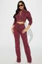 Bordeaux Stretch Denim Jacket