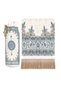 Water Green Palace Pattern Velvet Prayer Rug