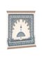 Water Green Palace Pattern Velvet Prayer Rug - 4