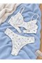 Cotton Comfort Stretch Underwire Cotton Bra Panties Underwear Set - 4