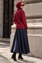 Baklava Pattern Sweater Claret Red Hm2976 - 3