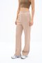 Women's 3 Thread Cotton Hooded Zipper Sweatshirt and Wide Leg Sweatpants - Sweat Suit Set - 5
