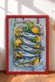 6 Piece Lemon Branches and Capri Framed Painting Set Italy Posters Wall Decor Sixmx34 - 4