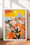 6 Piece Floral Italian Cities Framed Painting Set Italy Posters Wall Decor Sixit04 - 2