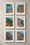 6 Piece Naples and Amalfi Coast Framed Art Set Italy Posters Wall Decor Sixit14