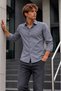 Men's Classic Collar Anthracite Premium Shirt - 4