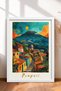 6 Piece Naples and Amalfi Coast Framed Art Set Italy Posters Wall Decor Sixit14 - 4