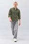 Men's Classic Collar Casual Khaki Shirt - 4
