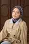 Velora Scarf Vintage Damask Midnight Blue