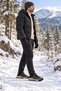 Outdoor Water Repellent Fabric Elastic Non-Slip Sole Winter Boots - 6