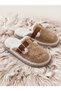 Antarctica 2 Non-Slip Carpet Slippers with Fur Buckles