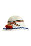 Large hat, blue, Maramures straw hat - 2