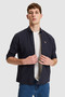 Men's Navy Blue Regular Fit 100% Cotton Long Sleeve Basic Shirt 50329685-Vr033 - 2