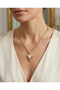 Kbc Gold Mineli Triangle Figured Chain Necklace - 2