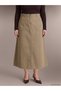 Peak New Season Beige Plus-Size Denim Skirt - 2