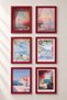 6 Piece Floral Sea Windows Framed Painting Set Italy Posters Wall Decor Sixit20