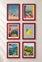 6 Piece Dolce Far Niente Framed Painting Set Italy Posters Living Room Kitchen Gallery Wall Sixmx04