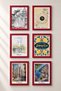 6 Piece Balconies and Squares Framed Painting Set Italy Posters Wall Decor Sixmx39