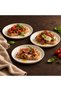 Bilbao 3-Piece 18 cm Cream Flat Plate Set - 4