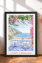 6 Piece Bougainvillea and Wildflowers Framed Painting Set Italy Posters Wall Decor Sixmx36 - 3