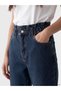 Alita City Lcw Everyday Indigo Denim Straight Slim Mom High Shrinkable Leg Women's Jean Pants - 3