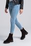 Women's Genuine Suede Lace-Up Zippered Boots Brown Thick Non-Slip Sole Orthopedic Winter Ankle Boots - 2